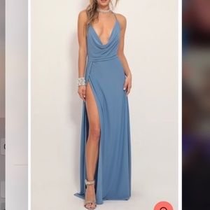 Blue Lucy in the sky prom dress brand new size medium